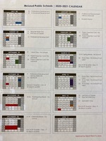 2020-2021 School Calendar